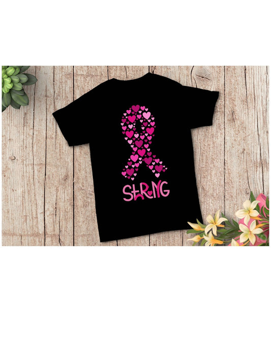 STRONG - with hearted ribbon